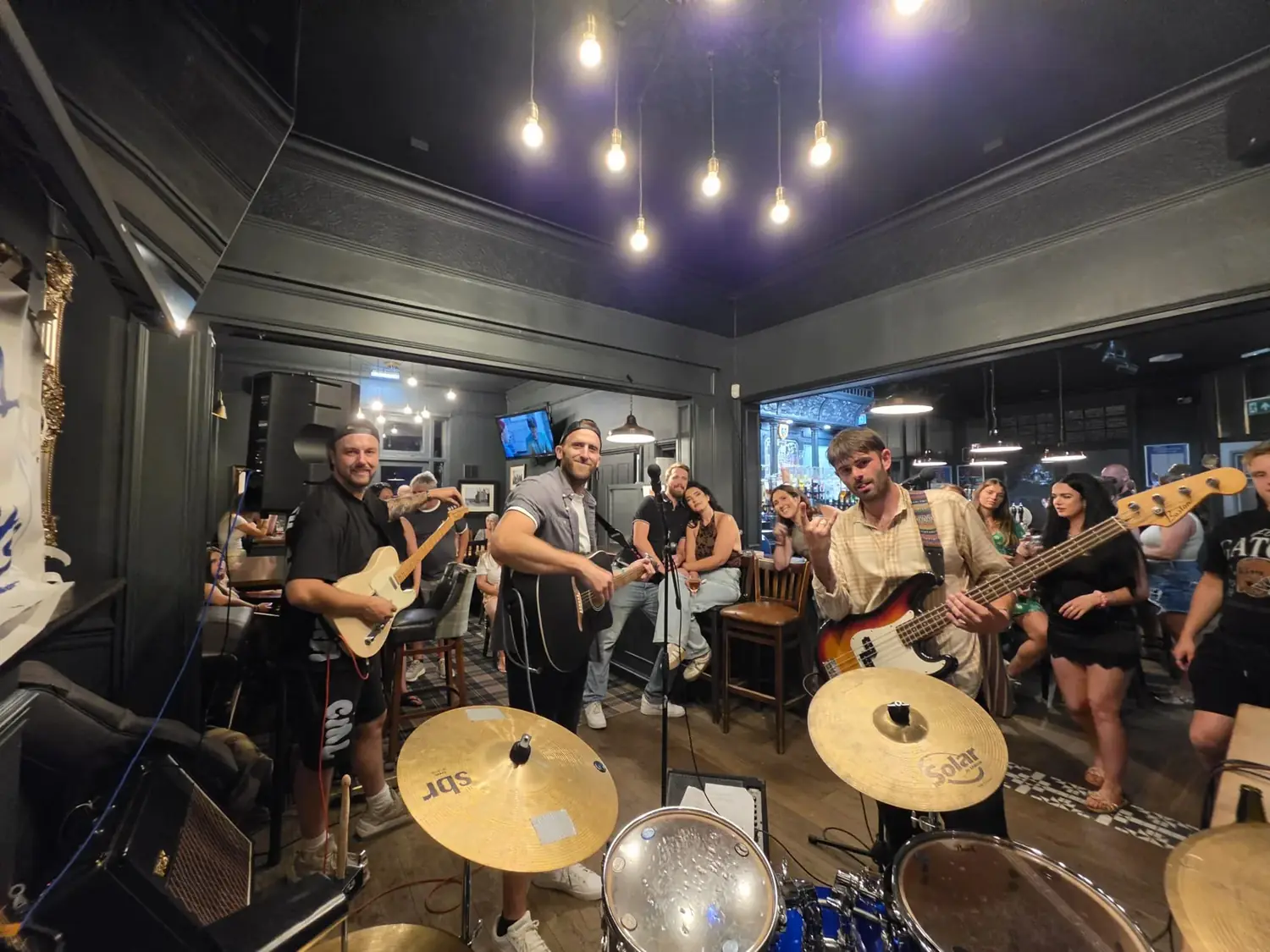 Blueprints performing to a live crowd