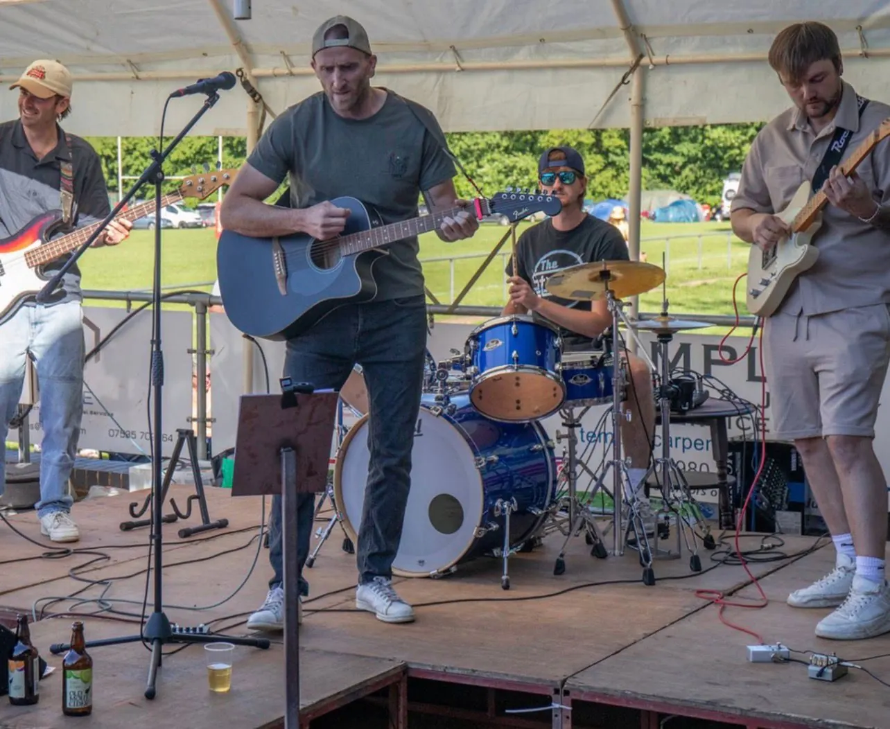 Blueprints playing live on stage